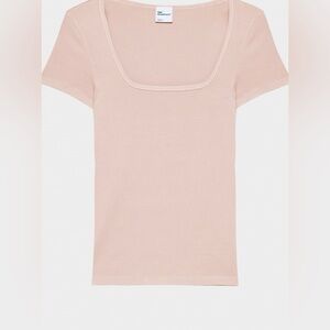 TNA Homestretch Square Neck Pink Top